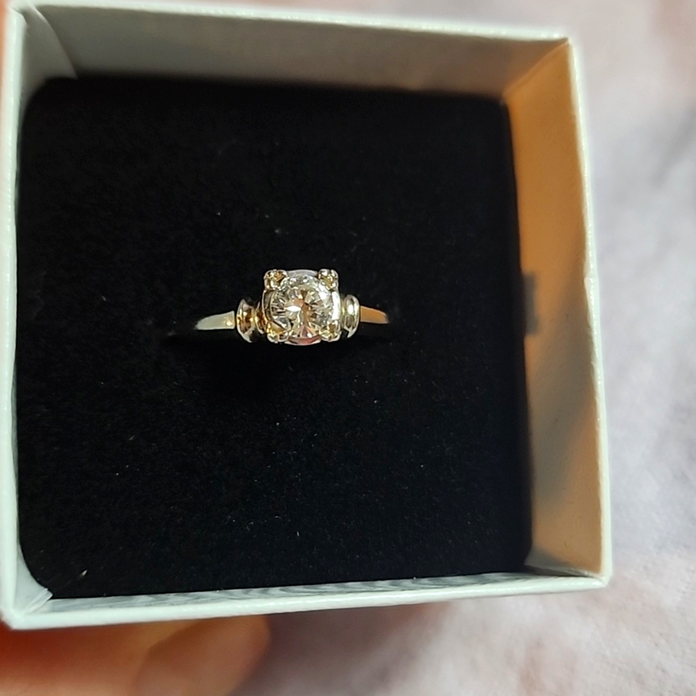 .35 CT Untreated Mined Diamond Ring in White Gold